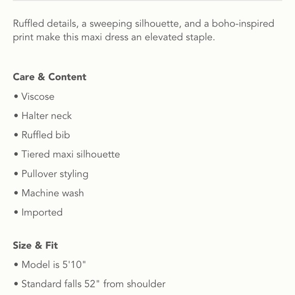 💕Anthropologie Sasha ruffled maxi dress - Picture 3 of 5